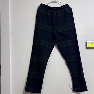 Polo Ralph Lauren Black and Green Plaid pajama bottoms